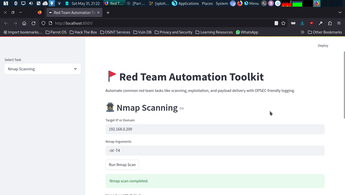 Red Team Automation Toolkit Screenshot